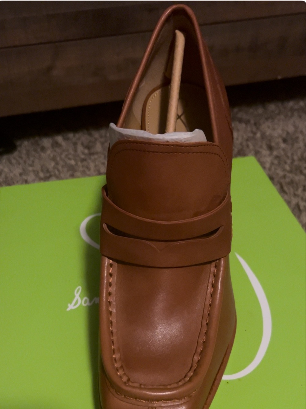 Women’s Brown Leather Penny Loafers
